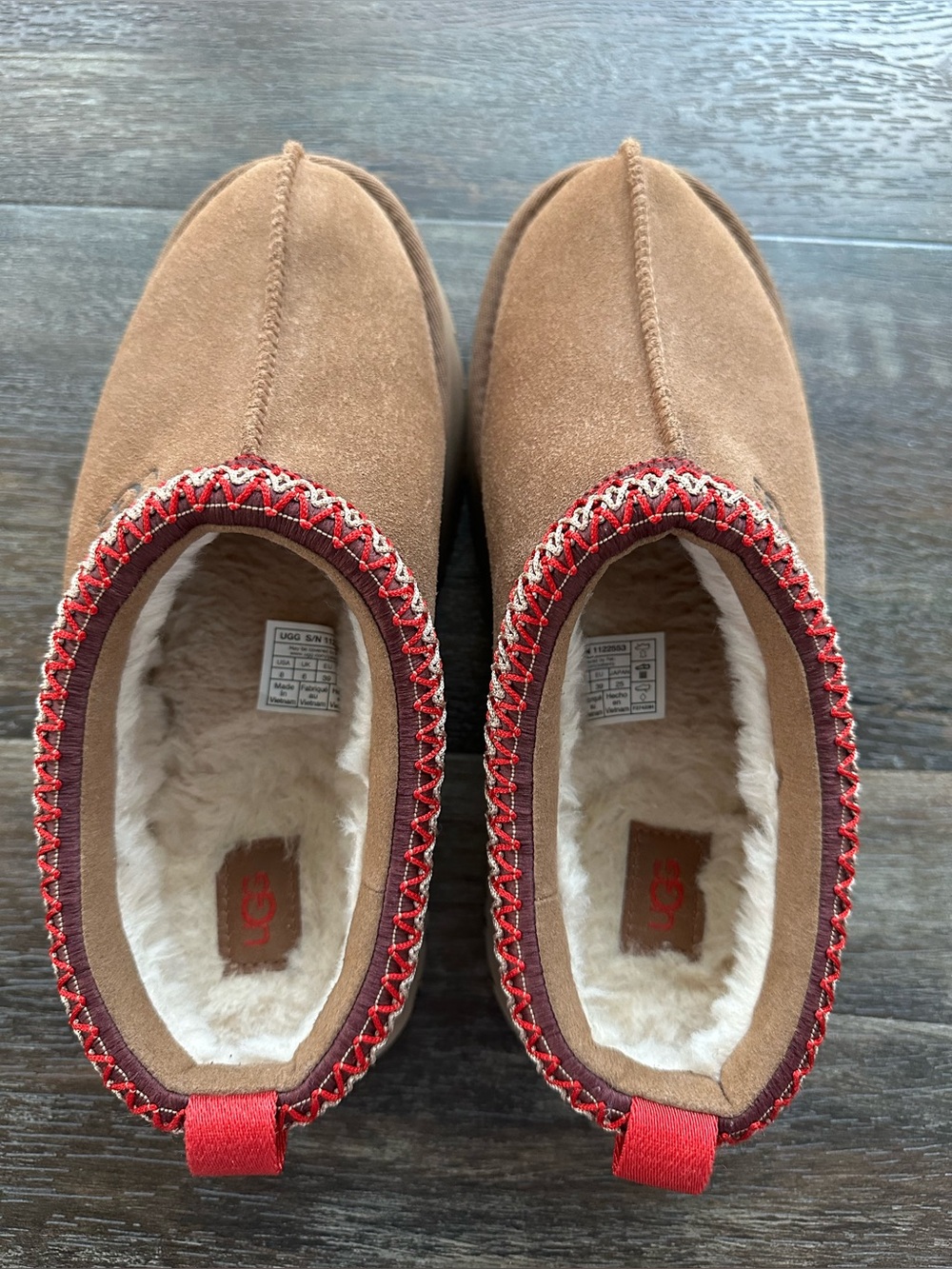 NWOT UGG Tazz II Platform Slippers Chestnut Women’s 8 - Picture 7 of 8